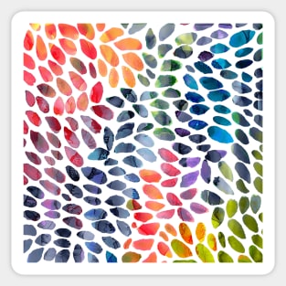 Colorful Painted Drops Sticker